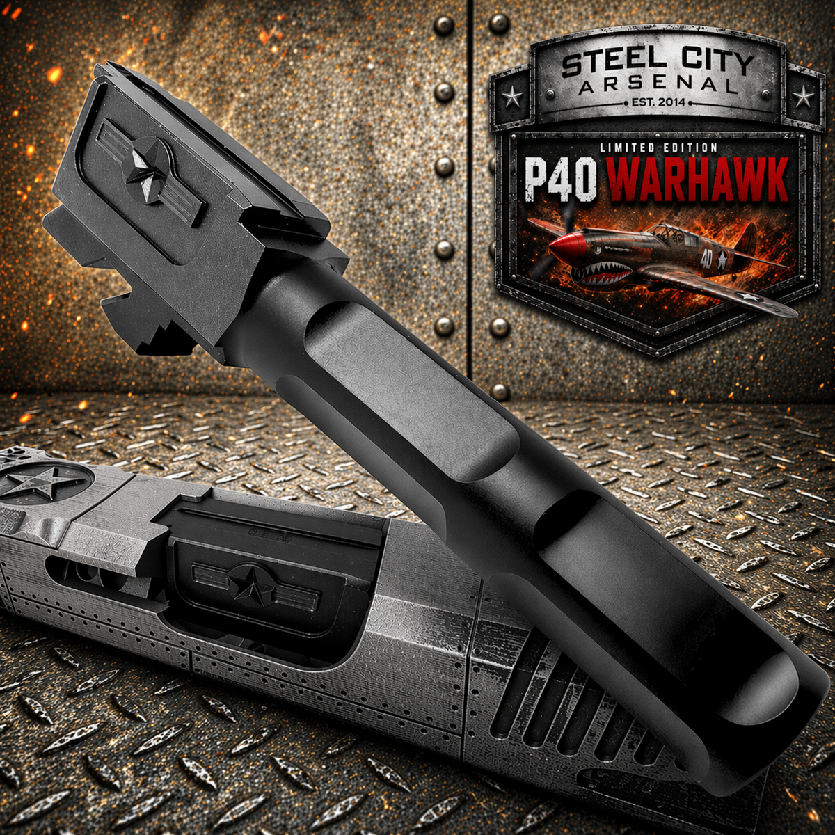 Steel City Arsenal P40 WARHAWK Slide Barrel Trigger Magwell Glock