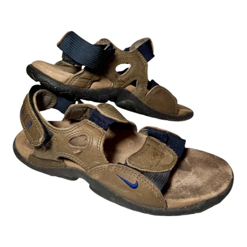 Sandali vintage Y2K Nike ACG in pelle con cinturino regolabile marrone uomo 8