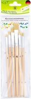 K3T Pinsel-Set 6-Teilig, Katzenzungenpinsel (GrößE 0, 2, 4, 6, 8 Und 12), S
