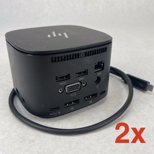 HP HSN-IX01 Thunderbolt Dock 120W G2 USB-C Docking Station No AC Lot of 2