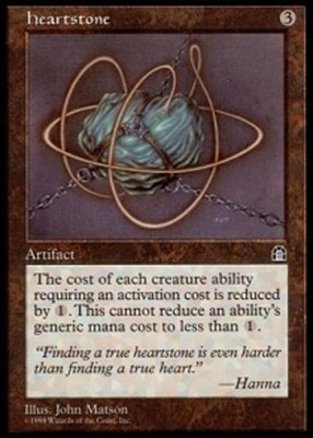 Heavy Play, Portuguese MTG Regular Heartstone Stronghold Magic the Gathering