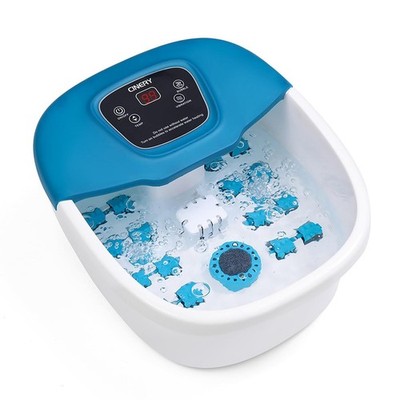 Cinery Foot Spa Bath Massager with Heat Bubbles Vibration and Pedicure Foot