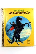 Walt Disney ZORRO 1958 Little Golden Book  - Nice & Clean