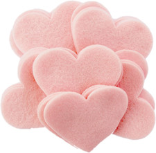 2 Inch Felt Hearts 45Pc - Light Pink