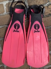 Pulse Aqua Lung Scuba Diving - Fins Size M, Dive Boots  Snorkel In Carrying Bag