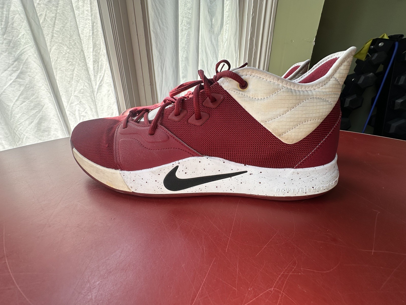 Nike PG 3 TB Team Red Basketball Shoes Mens Size 17.5