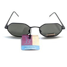 Personal Optics Eyewear Hexagon Metal BLK Frames Retro Sunglasses UV Protected
