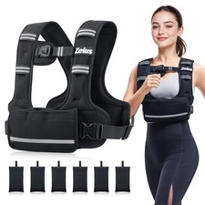 Weighted Vest for Women Men, 4-10lb/11-20lb/20-32lb Curve-Fit Ergonomic 4-10LB