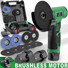 12V Cordless Mini Angle Grinder Kit, Rechargeable Handheld Angle Grinder Set