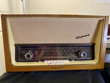 Antica radio audiofila TELEFUNKEN OPNS8 a valvole made in West Germany #0143