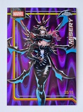 2026 Topps Chrome Marvel *MISERY* Purple Raywave Refractor /75 SP Card #137 Mint