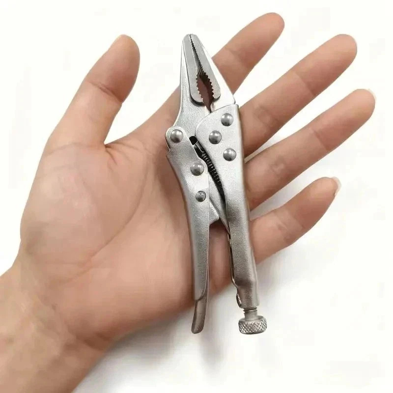 5-Inch MINI ADJUSTABLE LOCKING LONG NOSE MOLE VICE GRIP SMALL PLIERS Non-Slip 5
