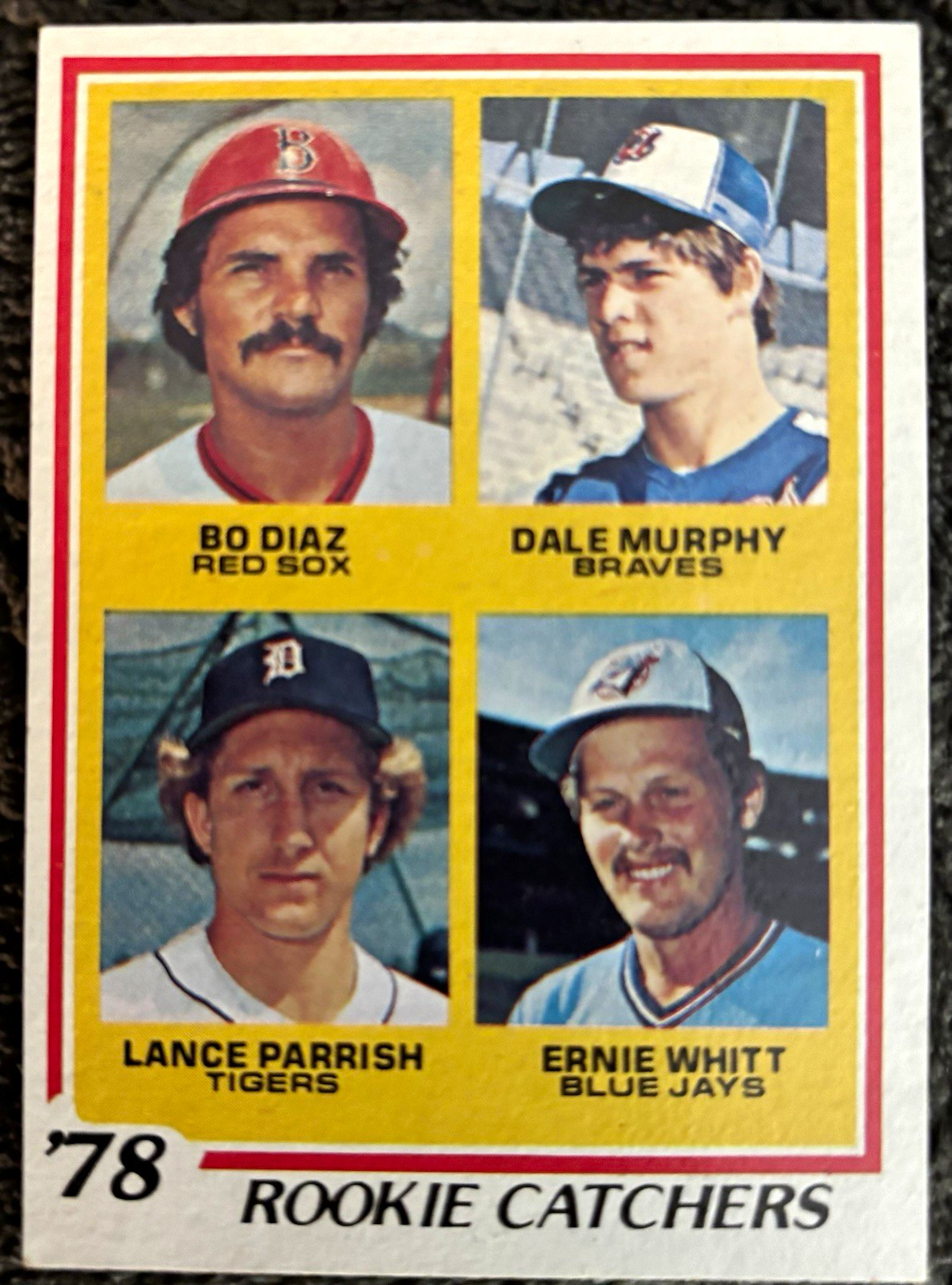 1978 Topps #708 Rookie Catchers Dale Murphy Lance Parrish Bo Diaz Ernie Whitt