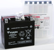 Yuasa Maintenance Free Battery YTX14-BS YUAM3RH4S (PLT-144)