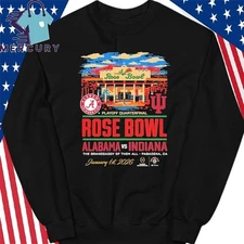 Hoosiers Vs Crimson Tide 2026 Rose Bowl Game Rose Bowl Stadium Sweatshirt