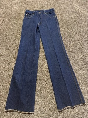 Vintage ATB Anthonys Men Jeans Size 34 TALL Blue Denim 34X37 Raw Hem 90's