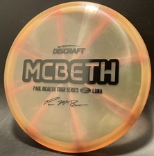 New! Discraft Disc Golf 2020 Paul Mcbeth Z Swirl Tour Series Luna! Putter Rare