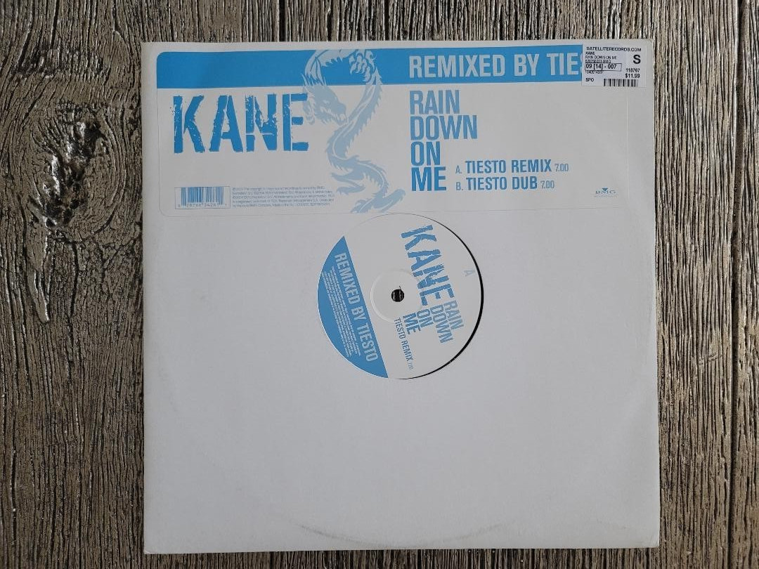 Kane - Rain Down On Me (Tiësto Remix / Tiesto Dub) 12" Vinyl Trance Rare!