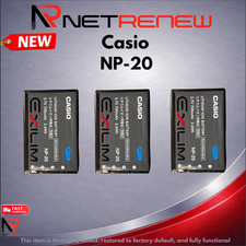 LOT OF 3 NEW Genuine Casio NP-20 Lithium Rechargeable Battery