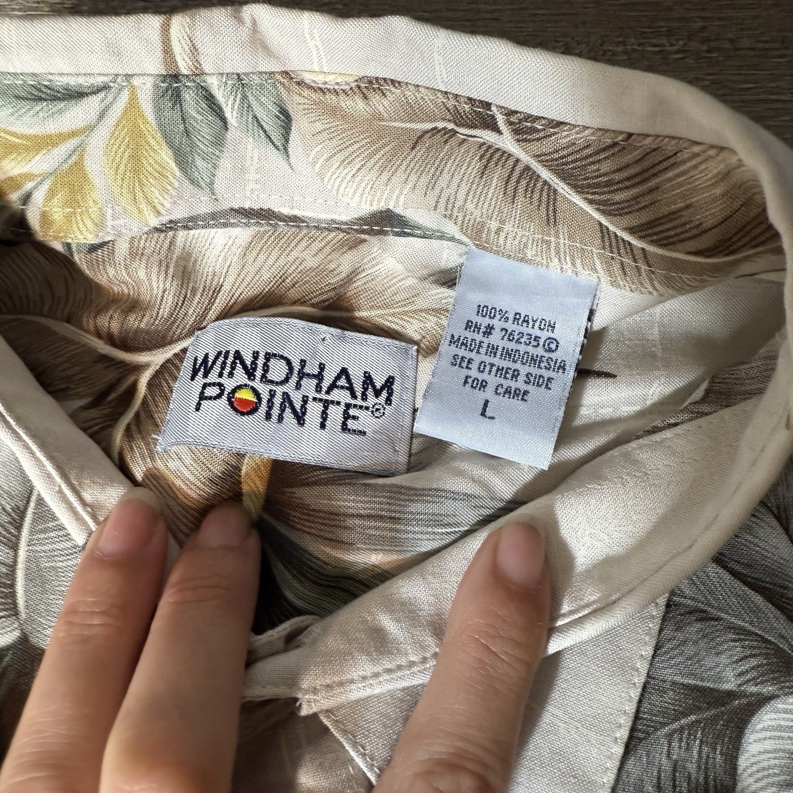 Windham Pointe Mens Large Button Up Hawaiian Shir… - image 4