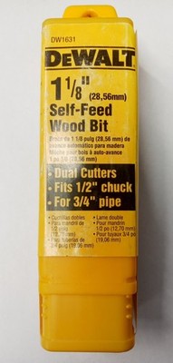 Dewalt DW1631 1-1/8'' Self Feed Wood Drill Bit