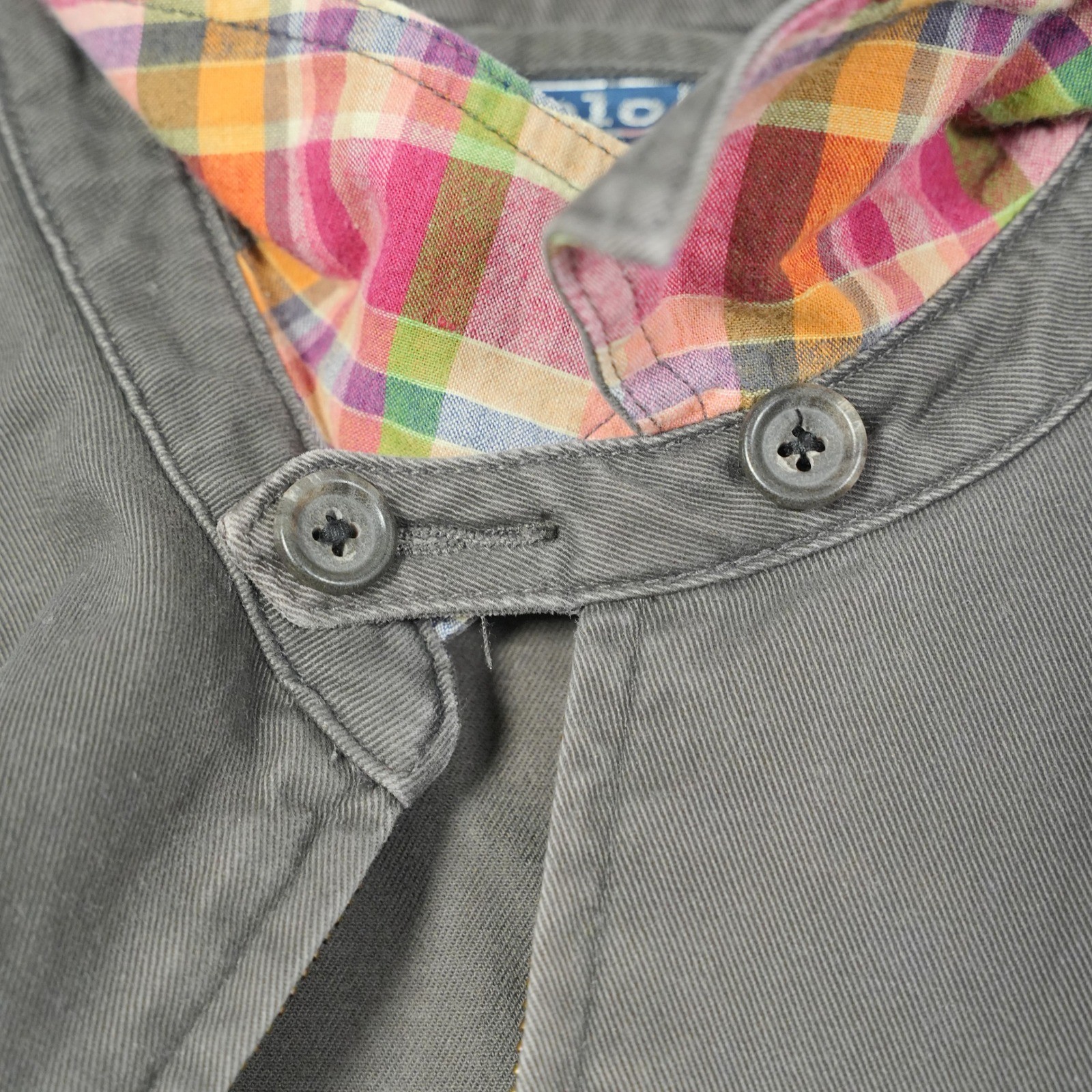 Polo Ralph Lauren Harrington Jacket Men's Grey Full Zip Jacket Cream Pony Size M