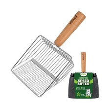 XBX Cat Litter Scoop with Holder, Heavy Duty Litter Sifter, Stainless Steel L...
