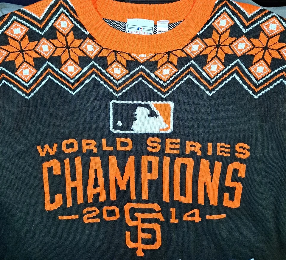 San Francisco Giants  2014 World Series Champions Ugly Christmas Sweater Size XL - Image 3 of 4