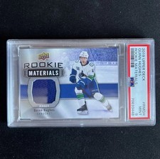 2019-20 Upper Deck Rookie Materials Quinn Hughes #RM-QH PSA 9 Mint RC POP 3