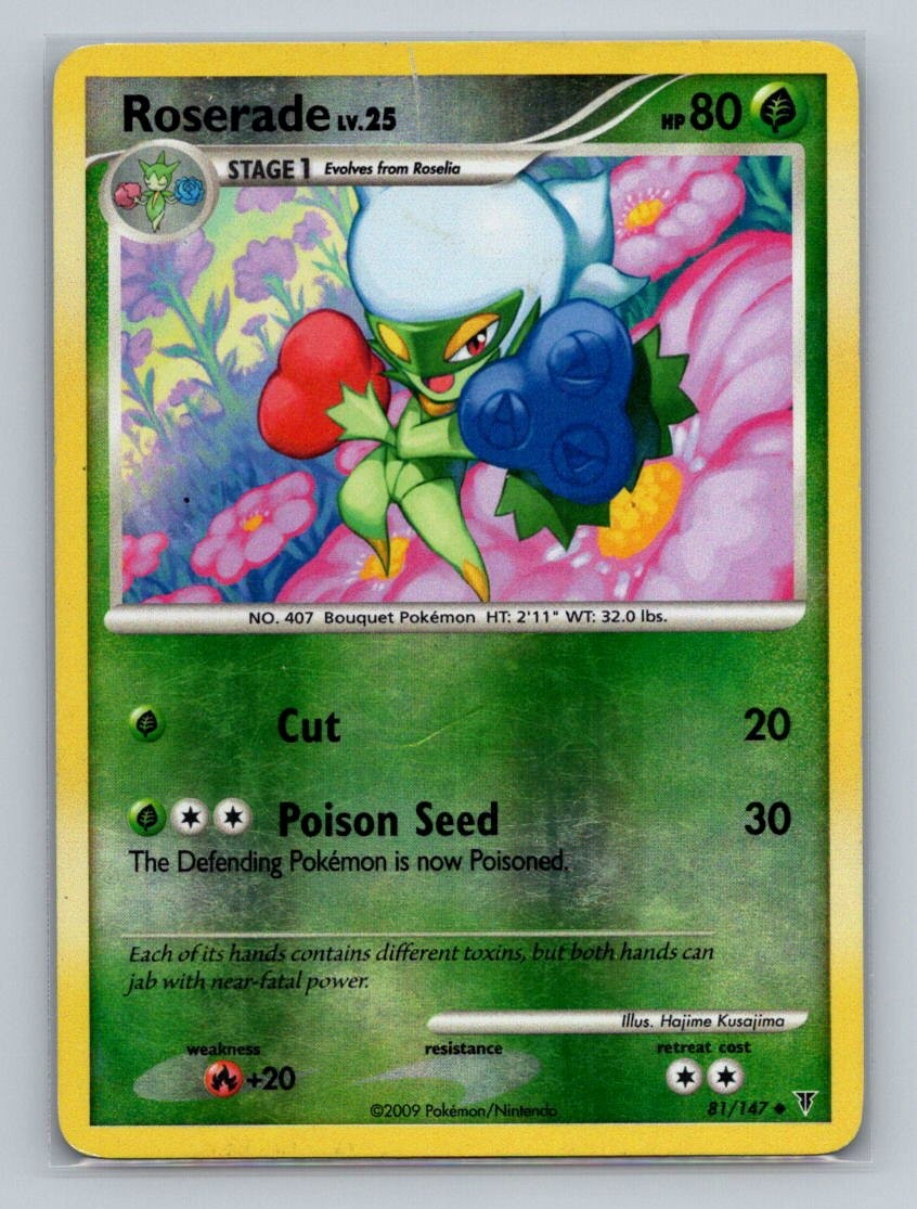 Pokemon Supreme Victors #81 Roserade Reverse Holo Uncommon