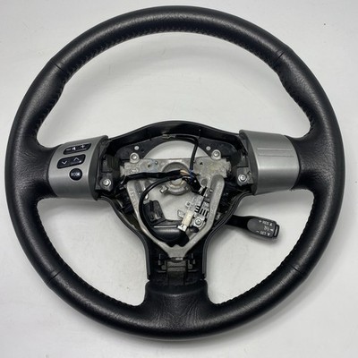 2005-2009 Scion TC Leather Steering Wheel Audio Control Oem Black