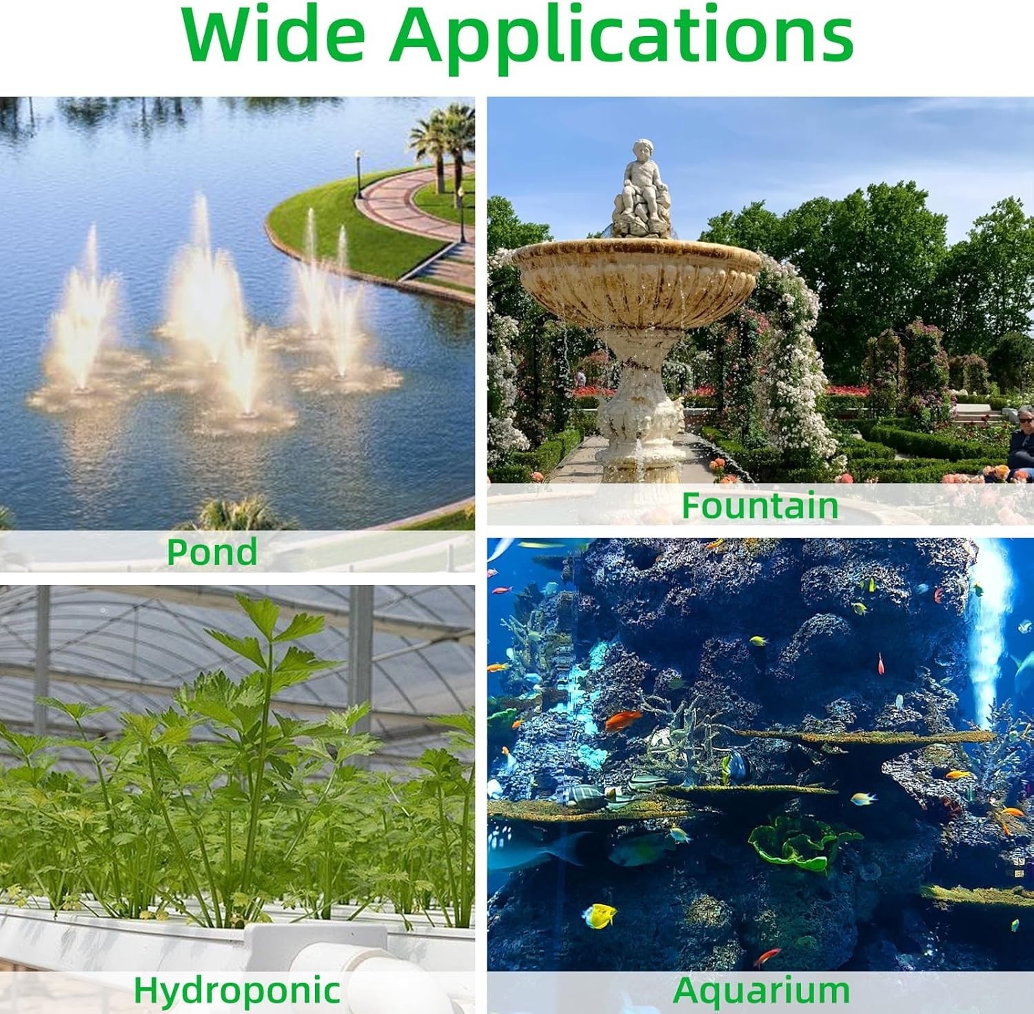 Powerful Waterfall Pump 15ft Lifting Height