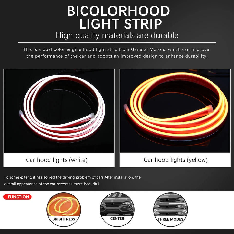 Tira de luces de giro LED blancas y ámbar para Alfa Romeo Giulia Giulietta Foto 2 de 4