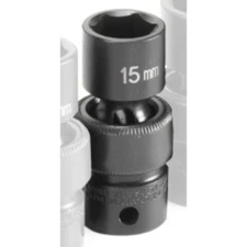 Grey Pneumatic 1015UM 3/8" Drive Metric Universal Impact Socket 15mm