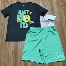 Nike Boys Outfit Matching Shirt and Shorts Set 2 Piece Dri-Fit Size 6 New