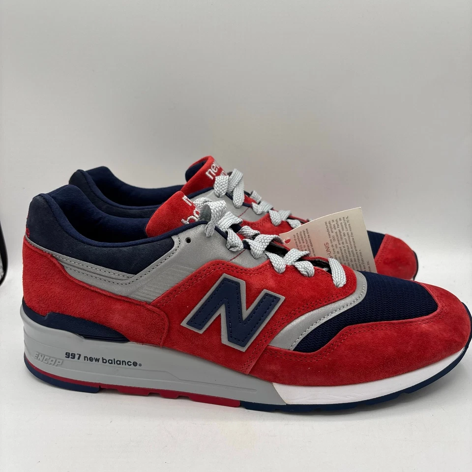 New Balance 997 Zapatos Para Hombre Talla 11.5 Connoisseur Esquí Rojo MiUSA Tenis Foto 2 de 4