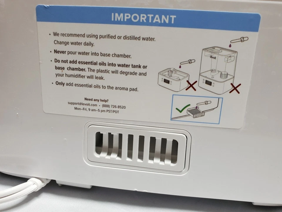 LEVOIT Classic300S Ultrasonic Smart Top Fill Humidifier, Extra Large 6L Tank - Image 3 of 4