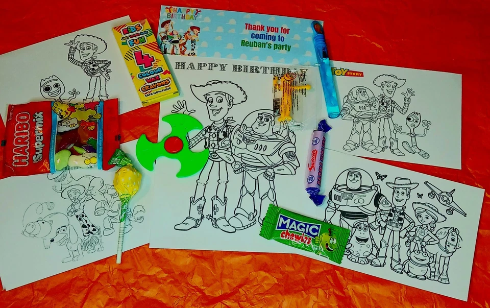 Bolsas de Fiesta Precargadas X10 PERSONALIZADAS Juguete INSPIRADAS EN HISTORIAS Cumpleaños Niños Favores Foto 2 de 4