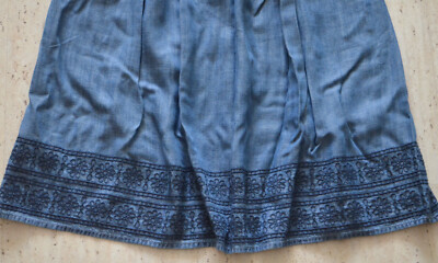 esprit jeanskleid mit stickerei