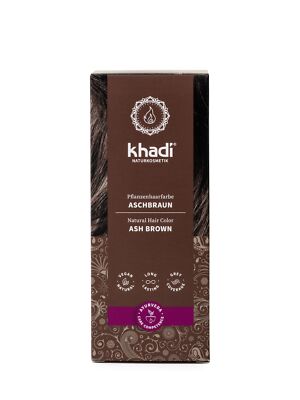Khadi Ash Brown Permanent Hair Color 3.5 Ounce Natural Vegan Gray Coverage
