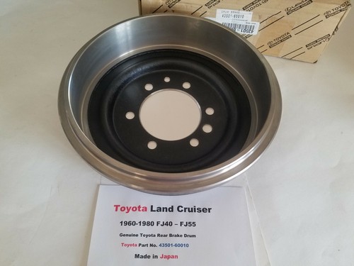 Toyota Land Cruiser FJ40 & FJ55 60-80 (Genuine Toyota) Rear Brake Drum - frt-75 - Picture 2 of 4