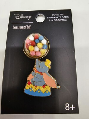 Loungefly Disney Dumbo Balancing 3-D Dome Colorful Bead Ball Enamel Pin 