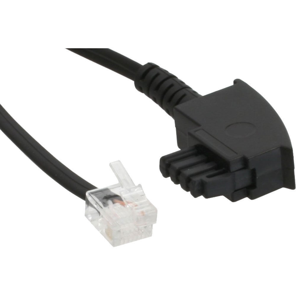 Cavo telefonico TAE-F per DSL Splitter, maschio a Western 6/2 DEC maschio, 2m