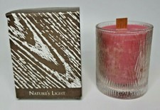 Partylite Natures Light Crackling Wooden Wick Jar New Rose Wood P2I/G41298
