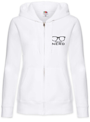 Team Nerd Damen Zipper Hoodie Fun Geek Admin Computer Scientist Coder Developer