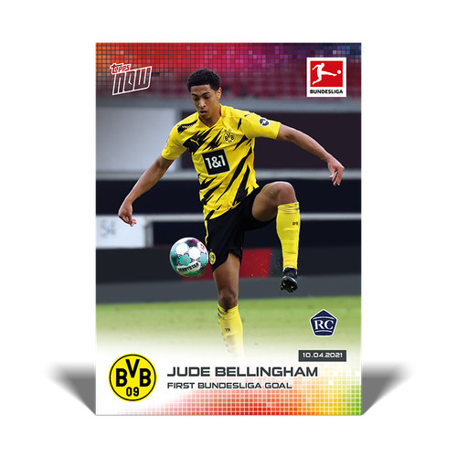 Jude Bellingham RC England Borussia Dortmund 2021 Bundesliga Topps Now Card #165
