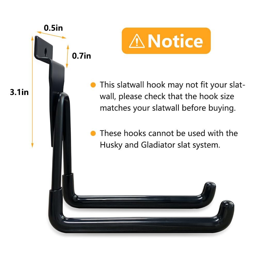 Slatwall Hooks Slat Wall Accessories Multi Size Garage Hooks