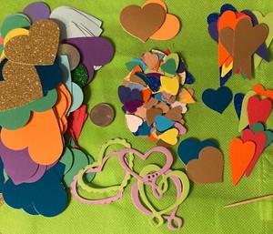 Hearts/die cuts & paper punch