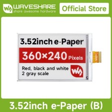 Waveshare 3.52inch E-Paper Display B E-Ink Display 360x240 for Raspberry Pi