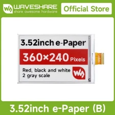 Waveshare 3.52inch E-Paper Display (B) E-Ink Display 360x240 for Raspberry Pi